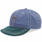 Brain Dead Men's Wire Brim 6 Panel Cap in Blue