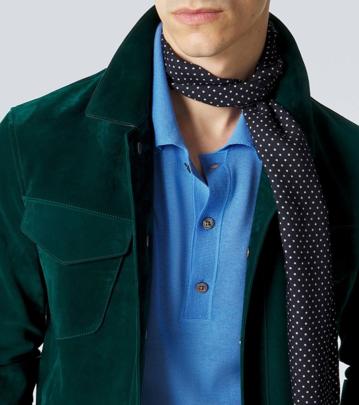 Tom Ford Silk and linen polo sweater