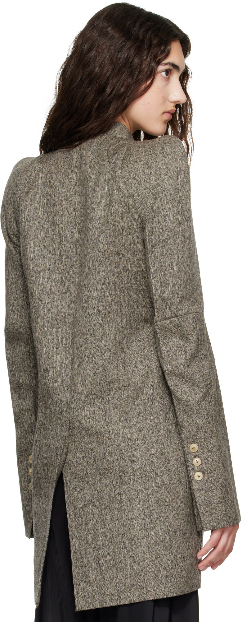 Rick Owens Gray Tower Metro Blazer