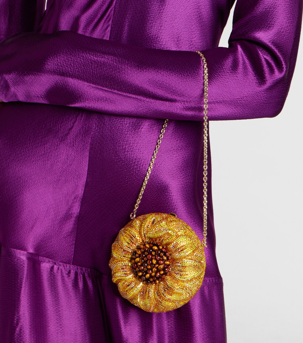 Judith Leiber Couture Sunflower Soleil embellished clutch