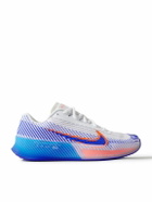 Nike Tennis - NikeCourt Air Zoom Vapor 11 Rubber-Trimmed Mesh Tennis Sneakers - Blue