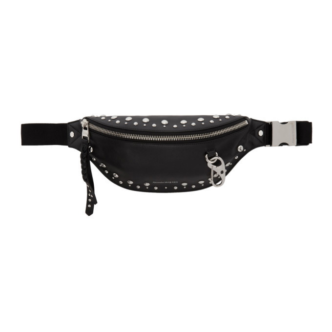 Photo: Alexander McQueen Black Studded Harness Bum Bag