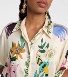 Alémais Meagan floral silk shirt