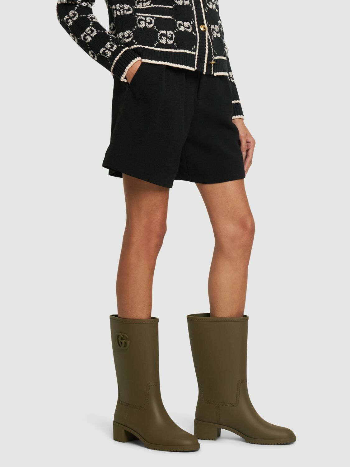 GUCCI - 35mm Stanley Rubber Boots Gucci display picture 1