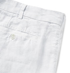 120% - Garment-Dyed Linen Trousers - Gray