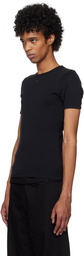 Courrèges Black Signature Contrast T-shirt