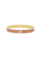 Tory Burch Medium Icon Guilloché Enamelled 18kt Gold-plated Bracelet