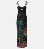 Johanna Ortiz Embellished silk-blend gown