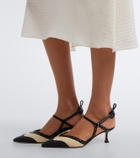 Fendi Colibrì leather slingback pumps