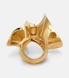 Bottega Veneta Anemone gold-plated sterling silver ring
