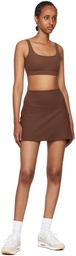 Girlfriend Collective Brown Compressive Skort