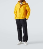 Stone Island Logo laminated cotton poplin raincoat