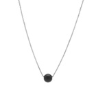 Dries Van Noten Men's Ball Pendant Necklace in Black 