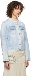 TheOpen Product Blue Distressed Denim Jacket