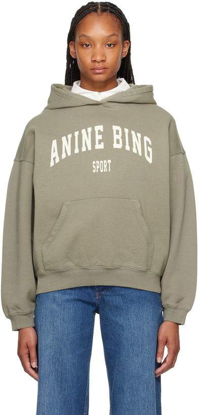 Photo: ANINE BING Taupe Harvey Hoodie