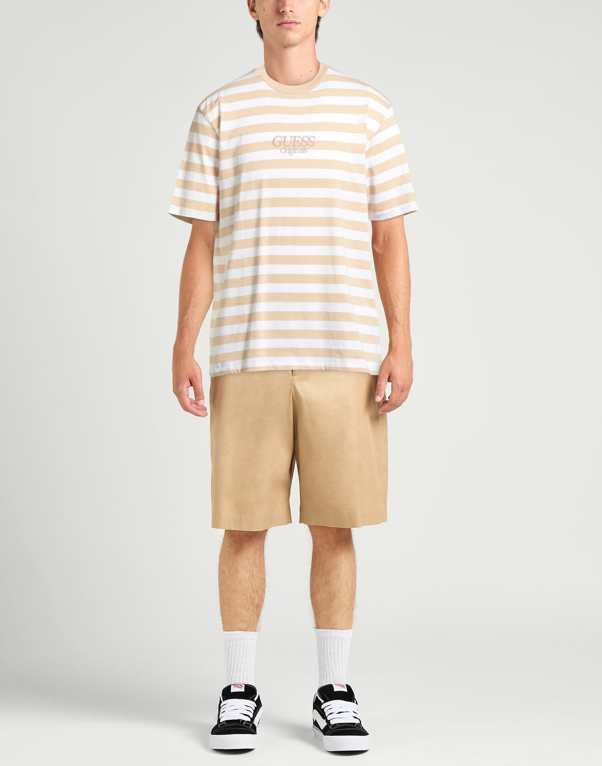Guess Mens T-shirt Sand