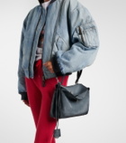 Balenciaga Rodeo Small suede top-handle bag