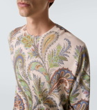Etro Paisley silk and cashmere sweater