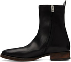 Acne Studios Black Leather Ankle Boots
