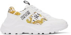 Versace Jeans Couture White Chain Couture Speedtrack Sneakers
