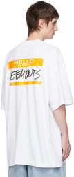 VETEMENTS White 'My Name Is' T-Shirt