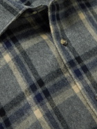 Peter Millar - Checked Cotton-Flannel Shirt - Blue
