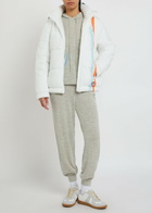 AN-Y1 Riski Logo-embroidered Padded Shell Jacket White