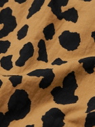 Wacko Maria - Gramicci Convertible-Collar Leopard-Print Nylon Shirt - Neutrals