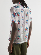 BODE - Embroidered Silk-Gauze Shirt - White