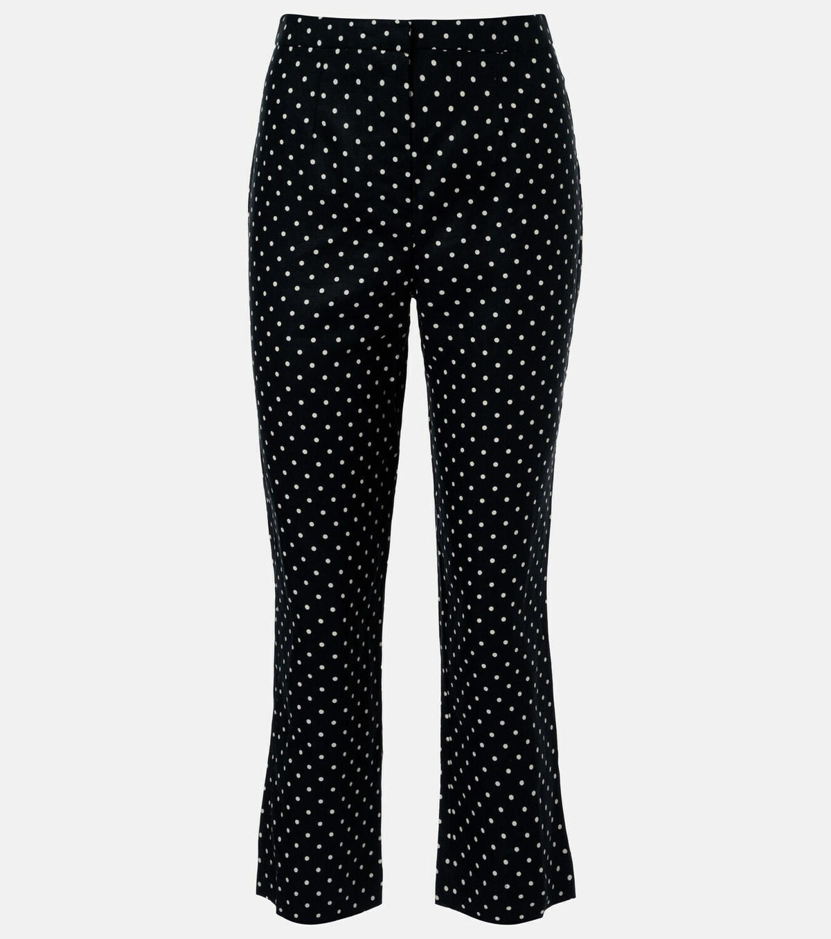Faithfull Iria polka-dot linen capri pants