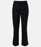 Faithfull Iria polka-dot linen capri pants