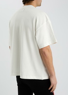 Amiri Snake Printed Cotton T-shirt Ivory