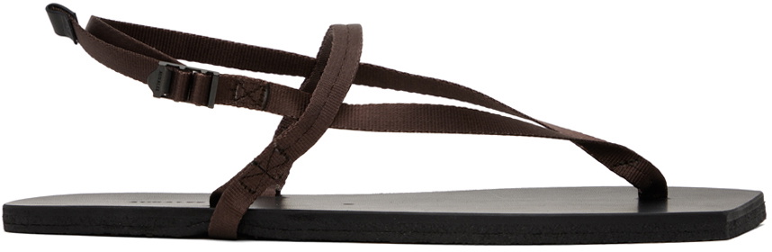 AURALEE Black Foot The Coacher Edition Belted Sandals