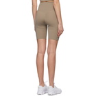 Girlfriend Collective Beige High-Rise Bike Shorts