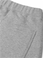 Sunspel - Tapered Brushed Loopback Cotton-Jersey Sweatpants - Gray