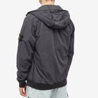 Stone Island Men's Reversible Polartec Hooded Jacket in Charcoal