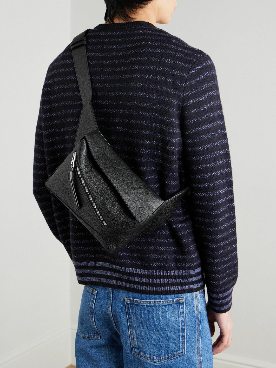 LOEWE - Puzzle Edge Small Full-Grain Leather Belt Bag