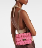 Valentino Garavani Rockstud Spike Small moiré shoulder bag