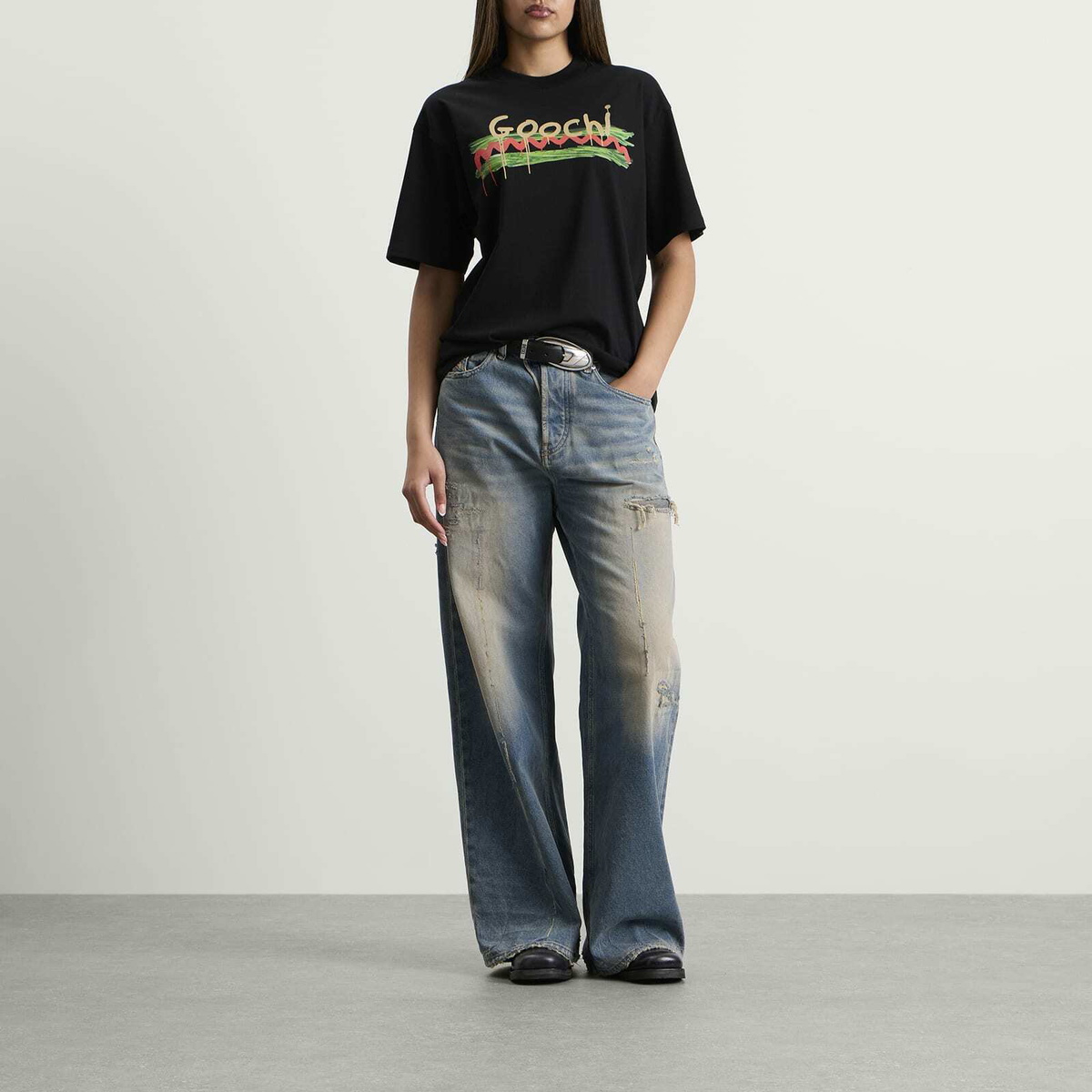 Navinder Nangla Goochi T-Shirt in Black