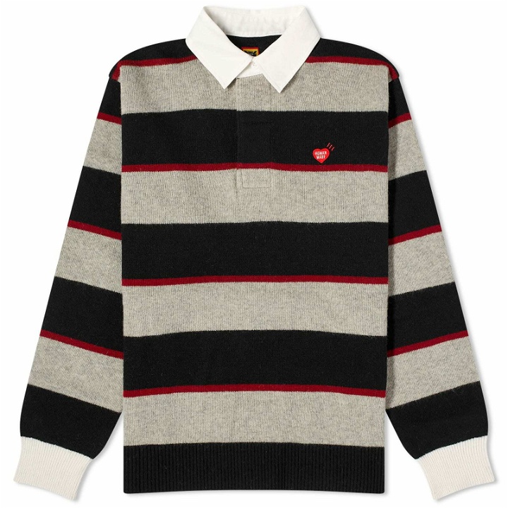 Photo: Human Made Men's Rugby Knit Sweater in Black