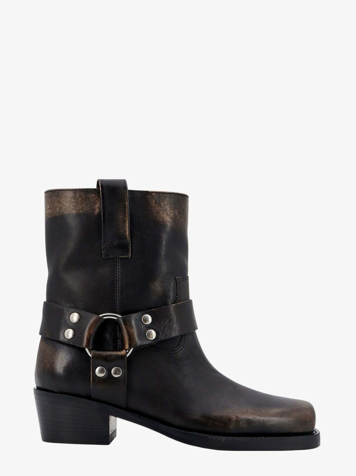【PARIS TEXAS】 ROXY ANKLE BOOTS Roxy 45 suede biker boots in brown - Paris Texas | Mytheresa