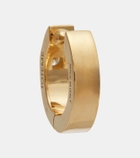 Toteme 18kt gold hoop earrings with diamond