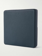 Charles Simon - Logo-Print Full-Grain Leather and Silver-Tone Travel Wallet