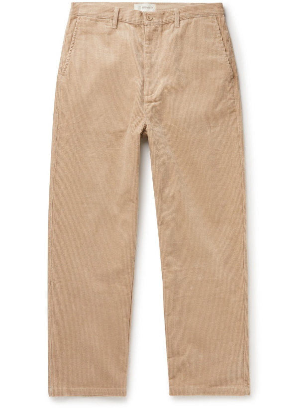 Photo: Satta - Enzyme-Washed Cotton-Corduroy Trousers - Neutrals - S
