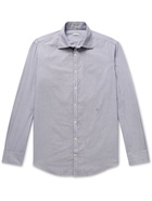 Massimo Alba - Striped Cotton-Poplin Shirt - Blue