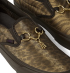 Vans - Needles Classic VLT LX Animal-Print Faux Leather Slip-On Sneakers - Brown