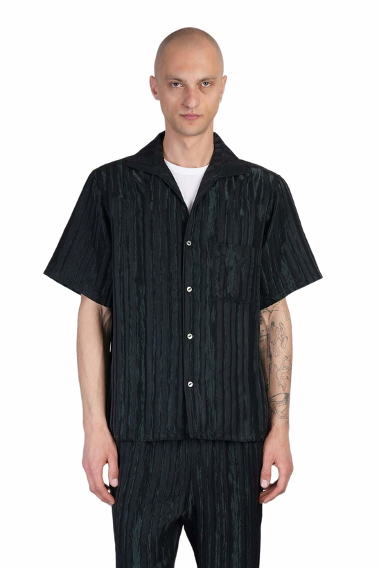 Photo: Needles Shirt In Green Rayon