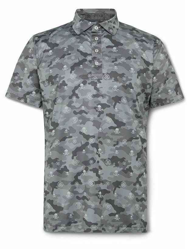 Photo: G/FORE - Icon Camouflage-Print Stretch-Jersey Golf Polo Shirt - Gray