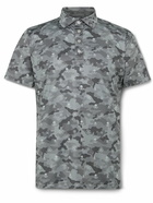 G/FORE - Icon Camouflage-Print Stretch-Jersey Golf Polo Shirt - Gray