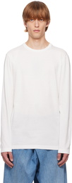 The Row White Leon Long Sleeve T-Shirt